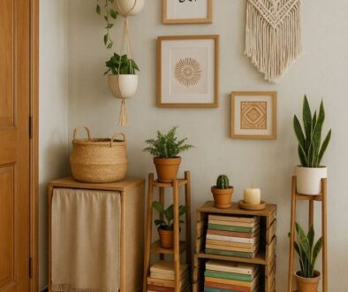 Boho Plant Nook_ Cozy Wall Gallery Oases