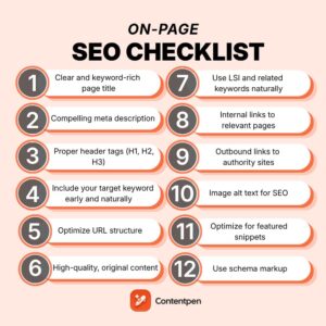 complete on page seo checklist guide
