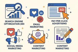 what is digital marketing strategy infographic
